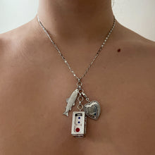 Load image into Gallery viewer, Make Your Own Necklace Base - Silver Mini Flashy