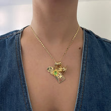 Load image into Gallery viewer, Make Your Own Necklace Base - Gold Mini Flashy