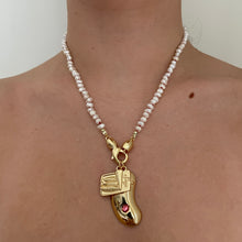 Load image into Gallery viewer, White Pearl Necklace Base