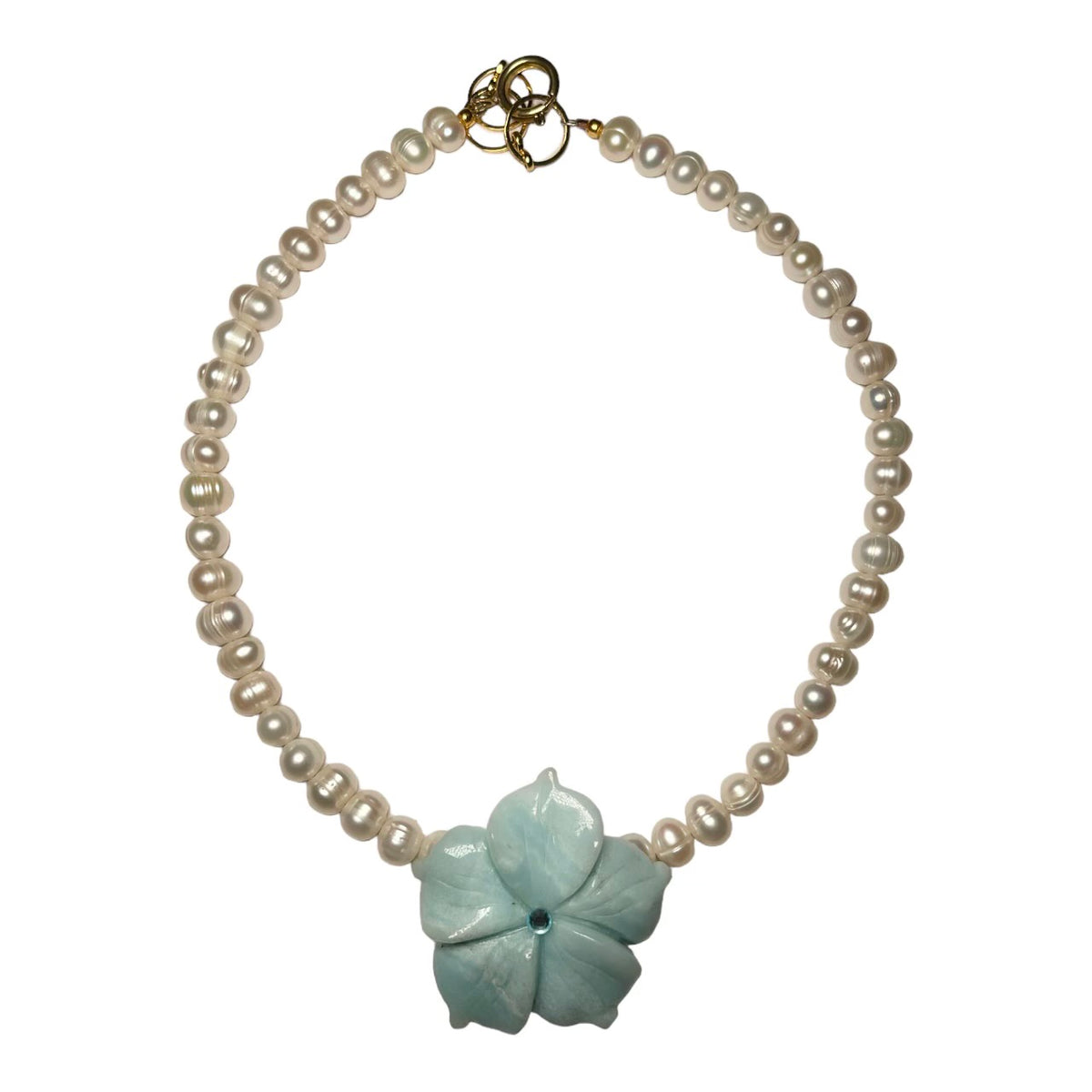 Blue Lilly Necklace (1/1) The Sage Vintage