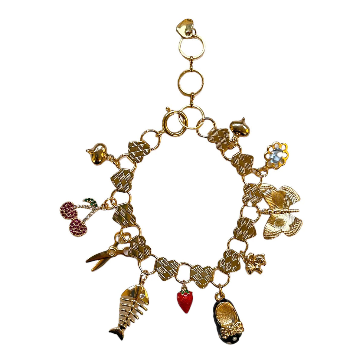 Gold Custom Charm Bracelet The Sage Vintage