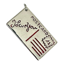 Load image into Gallery viewer, Single Charm - Silver Postcard