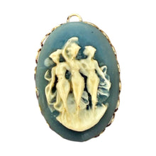 Load image into Gallery viewer, Single Charm - Dancing Ladies Cameo Blue