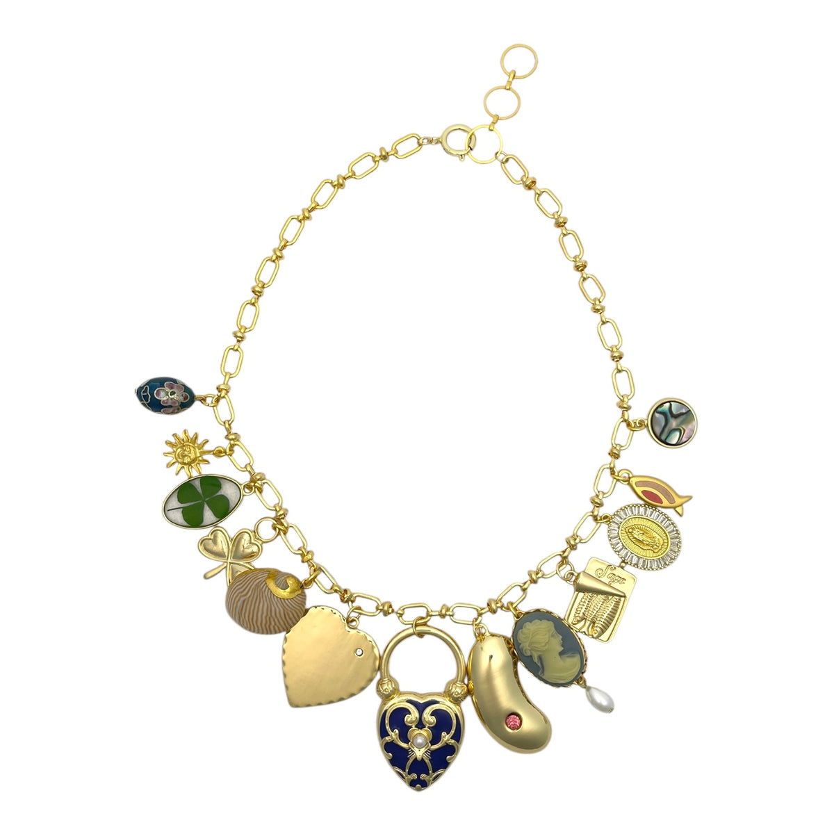 Gold Custom Charm Necklaces – The Sage Vintage