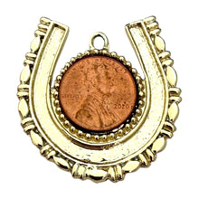 Load image into Gallery viewer, Single Charm - Horseshoe Penny