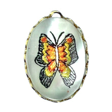 Load image into Gallery viewer, Single Charm - Mother of Pearl Butterfly Sketch (Sm)