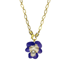 Load image into Gallery viewer, Pavé Pansy Necklace