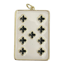 Load image into Gallery viewer, Single Charm - Gold Enamel Playing Card