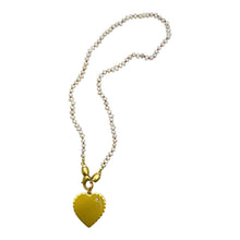 Load image into Gallery viewer, Pearled Heart Necklace