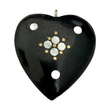 Load image into Gallery viewer, Single Charm - Bone Inlay Heart (3 Dot)