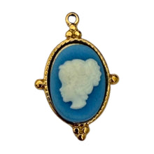 Load image into Gallery viewer, Single Charm - Blue Mini Cameo