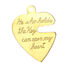 Load image into Gallery viewer, Single Charm - Gold Key To My Heart