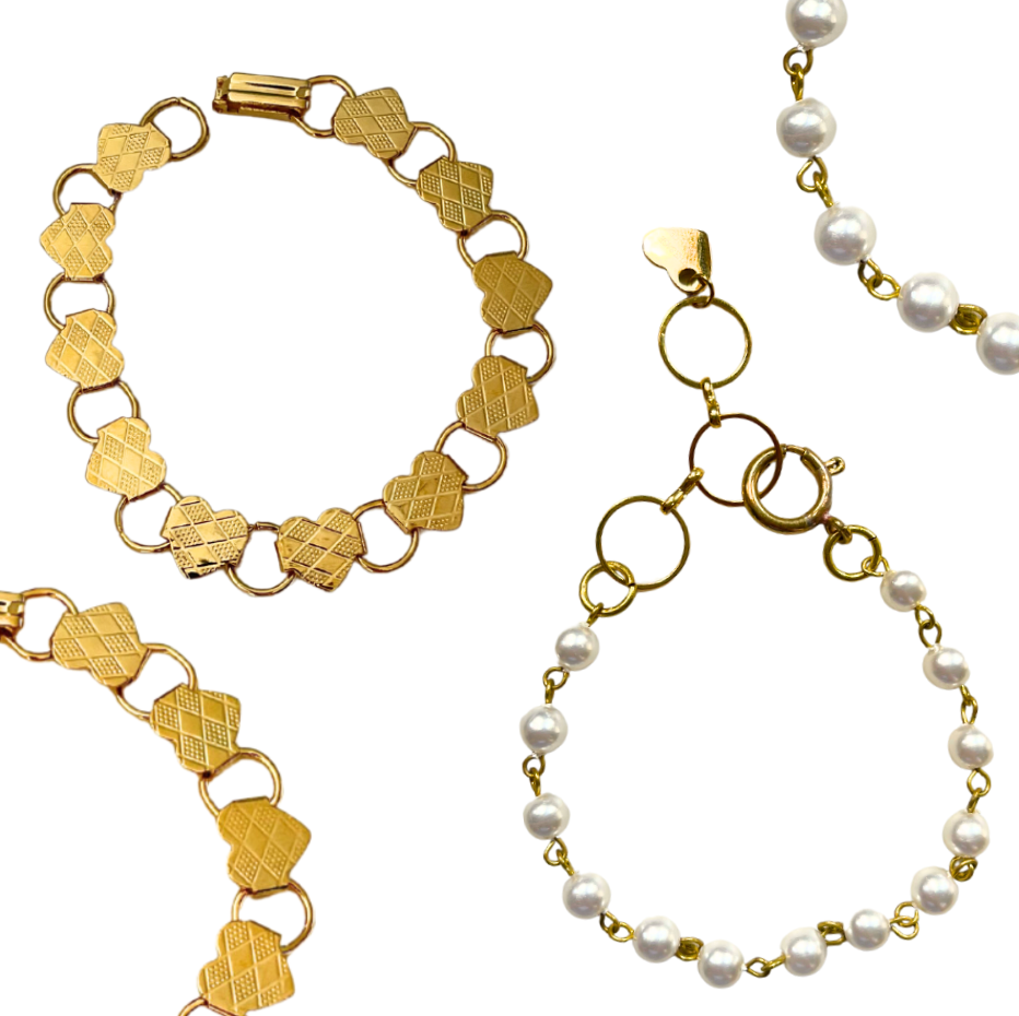 Gold Custom Charm Bracelet The Sage Vintage