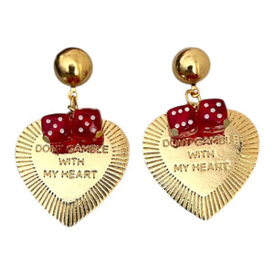 Gamble With My Heart Earrings