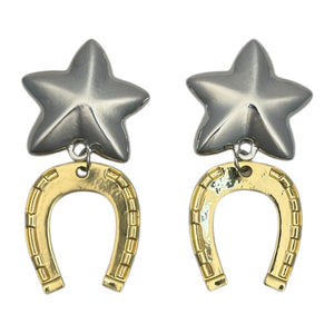 Jumbo Luck Earrings Two-Tone