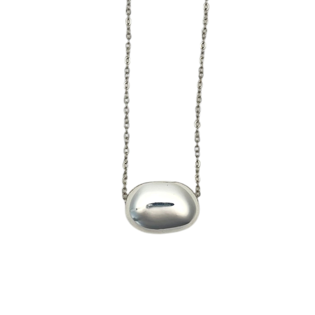 Silver Bean Necklace