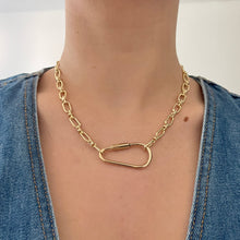 Load image into Gallery viewer, Make Your Own - Gold Carabiner Necklace Base
