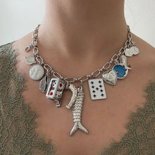 Load image into Gallery viewer, Plain Charm Necklace - Make Your Own: Silver
