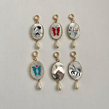 Load image into Gallery viewer, Limited Edition Clip-Anywhere Charm - Red Butterfly + Pearl
