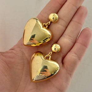 Puffy Heart Earrings