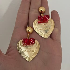 Gamble With My Heart Earrings