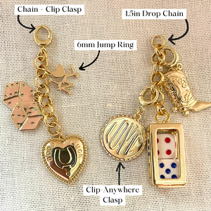 Gold Clip Anywhere Charms - Large
