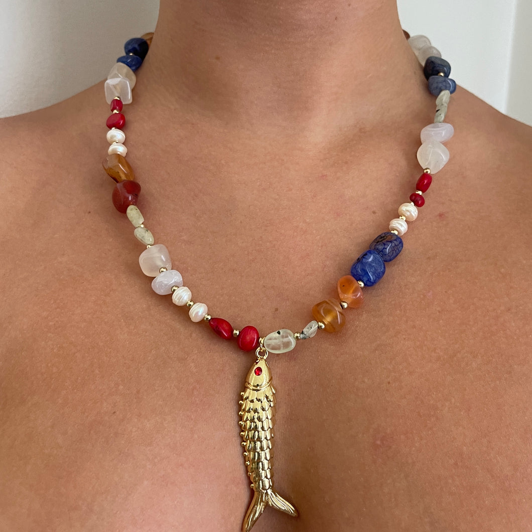 Fish Stones Necklace