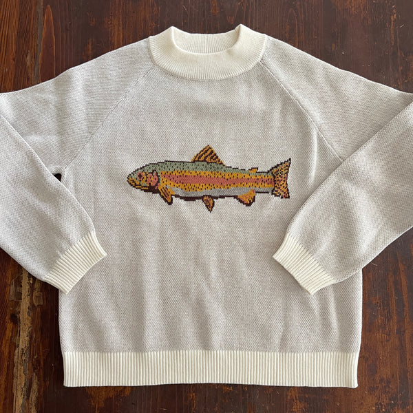 vintage cat × fish × flower sweat kitten-sweatshirt-butterflies-