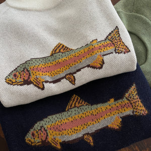 Fish Sweater Passport Blue PREORDER