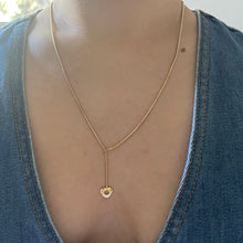 Load image into Gallery viewer, Open Heart Lariat Necklace
