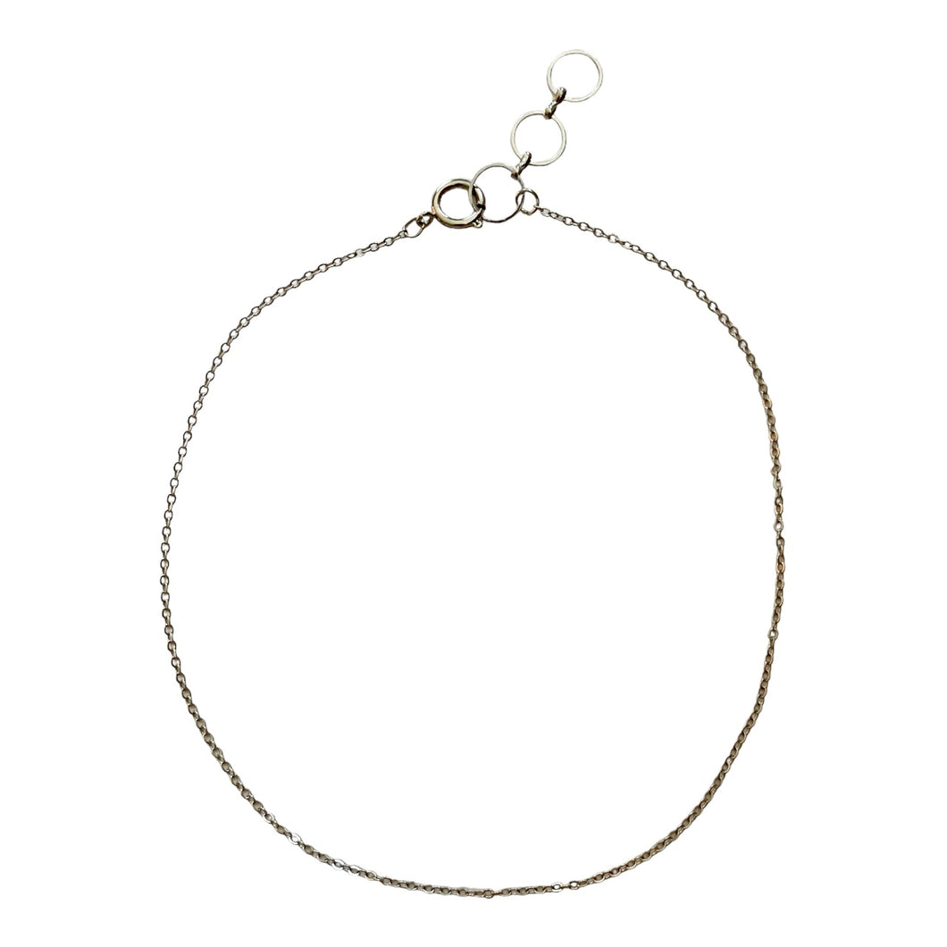 Make Your Own Necklace Base - Silver Mini Plain Chain