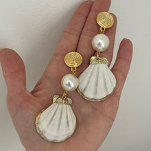 Load image into Gallery viewer, White Shell Earrings
