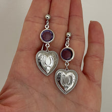 Load image into Gallery viewer, Purple Kicks Earrings
