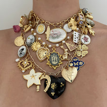 Load image into Gallery viewer, Studded Heart Charm Necklace
