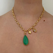 Load image into Gallery viewer, Chrysoprase Hearts Necklace
