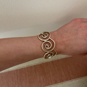 Sterling Silver Swirl Cuff