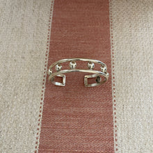 Load image into Gallery viewer, Sterling Silver Framed Ball Cuff

