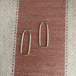 Vintage Sterling Silver Disco Earrings