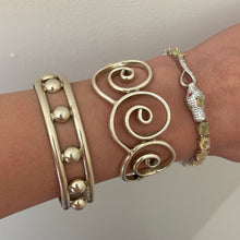 Load image into Gallery viewer, Sterling Silver, Opal + Ruby Cobra Bracelet
