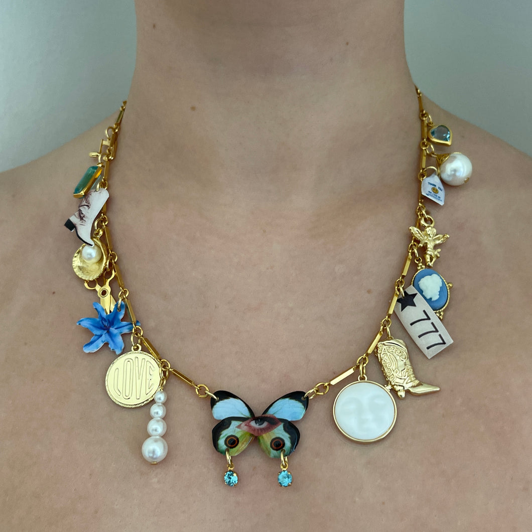 Spur Sweetheart Charm Necklace