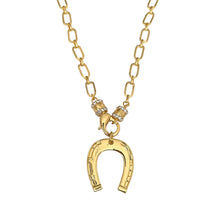 Load image into Gallery viewer, Rhinestone Horseshoe Necklace
