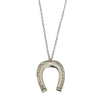 Load image into Gallery viewer, Silver Horseshoe Necklace
