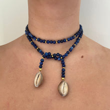 Load image into Gallery viewer, Blue Shell Beaded Necklace/Bag Charm (1/1)
