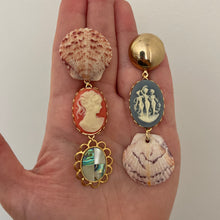 Load image into Gallery viewer, Cameo Shell Earrings (1/1)
