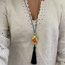 Load image into Gallery viewer, Silk Cord Cage Necklace *Customizable*
