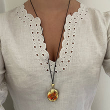 Load image into Gallery viewer, Silk Cord Cage Necklace *Customizable*

