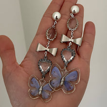 Load image into Gallery viewer, Blue Butterfly Earrings (1/1)
