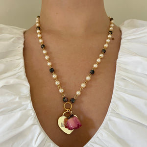 Rose Hearts Necklace