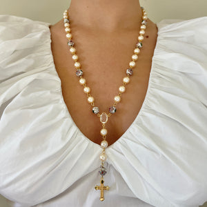 Cross Lariat Necklace