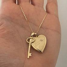 Load image into Gallery viewer, 14k Key To My Heart Necklace
